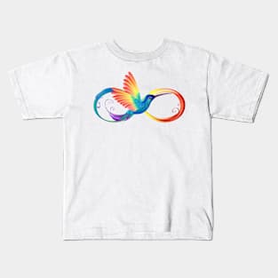 Rainbow Hummingbird with Infinity Kids T-Shirt